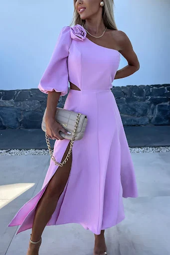 Title 4, Womens Fashion Casual Party Satin Dress