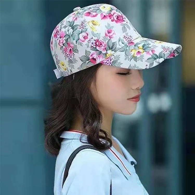 Title 11, Womens Fashion Casual Floral Baseball Hat