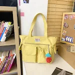 Borsa a spalla da donna, casual, alla moda e versatile, in tinta unita, perfetta per ogni occasione e per uno stile impeccabile — foto 15