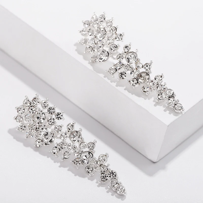 Title 5, Brincos femininos de strass sem piercing Joias ...