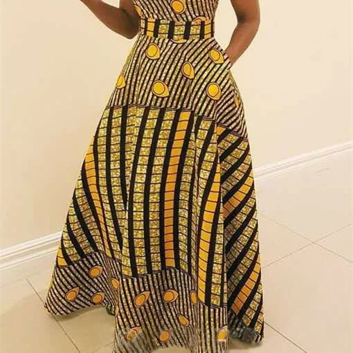 Vestido feminino de uma peça com estampa e alças da eBay, perfeito para o verão. Leve, confortável e estiloso para um visual fresco e elegante. — foto 1