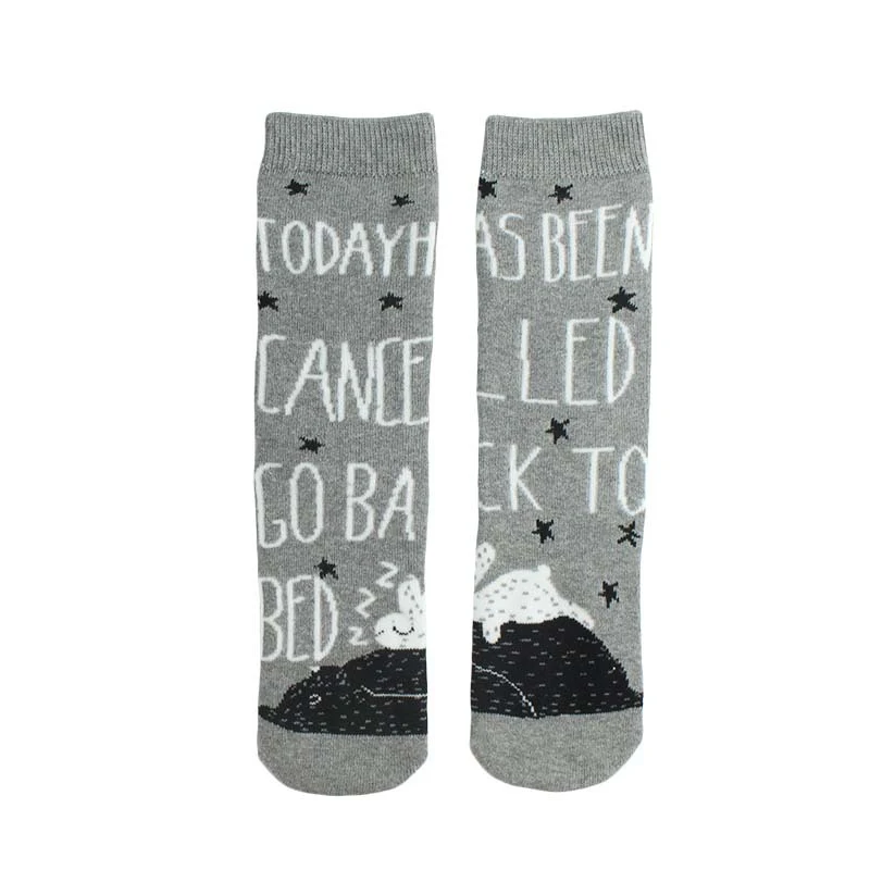 Title 25, Cartoon Straight Terry Womens Socks Thickened ...
