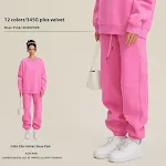 Suéter masculino cor sólida com forro de pele gola redonda grossa terno casual. Conforto e estilo em um só produto, ideal para diversas ocasiões. — foto 9