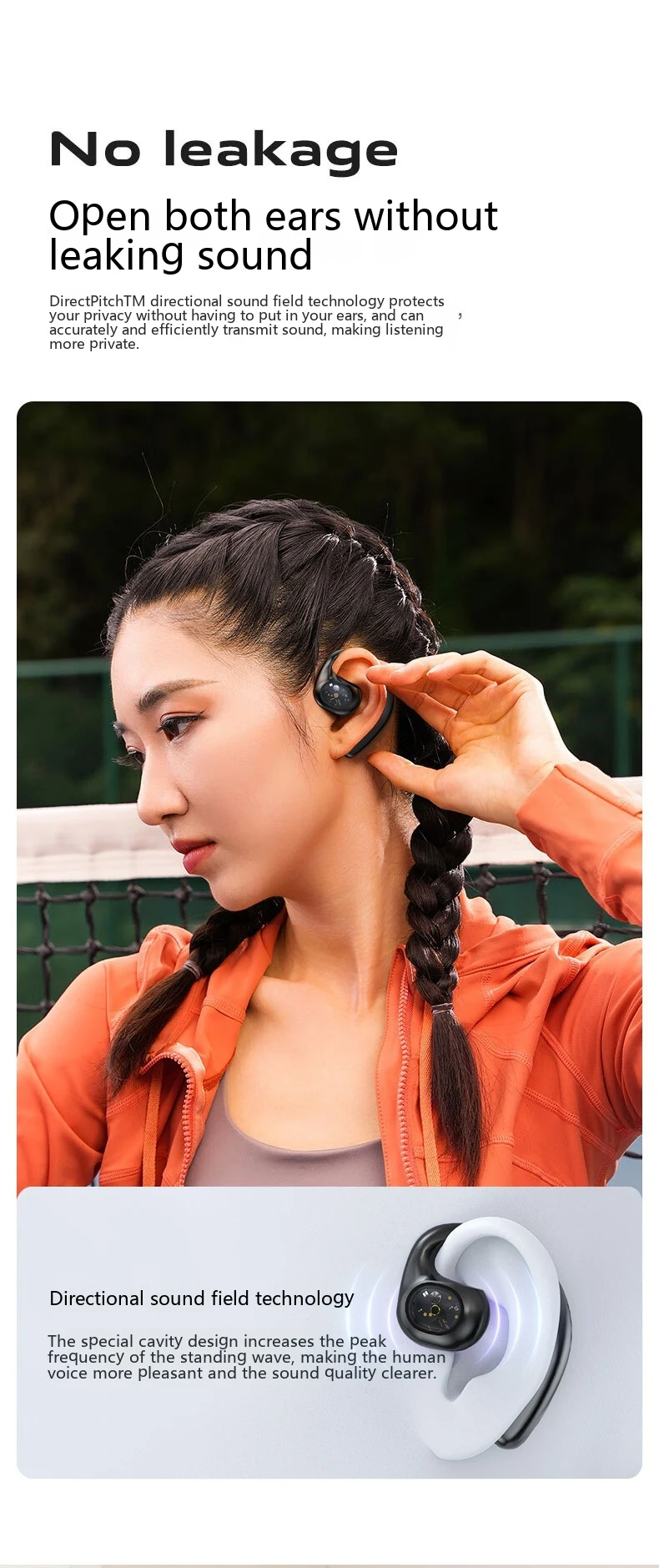 Title 12, Y3 Open Non In Ear Wireless Bluetooth Earphones