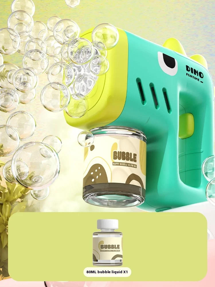 Brinquedo infantil de máquina de bolhas automática portátil. Diversão garantida com bolhas instantâneas para crianças. Leve, fácil de usar, ideal para brincar. — foto 9