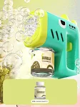 Brinquedo infantil de máquina de bolhas automática portátil. Diversão garantida com bolhas instantâneas para crianças. Leve, fácil de usar, ideal para brincar. — foto 9