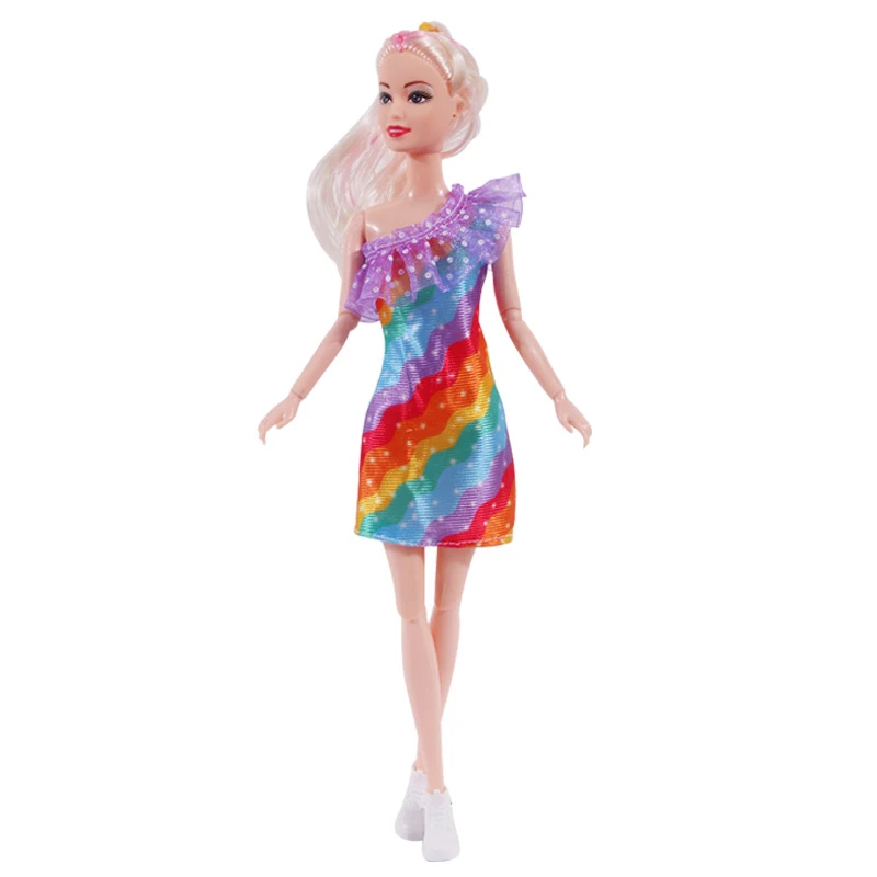 Roupas de boneca 30cm para meninas, moda e diversão para vestir, vestidos estilosos, presente perfeito para estimular a criatividade infantil. — foto 2
