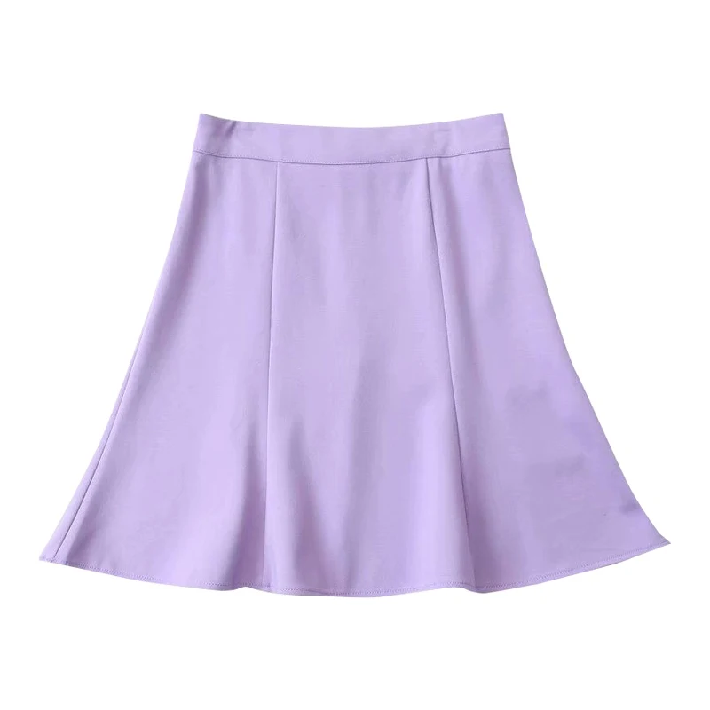 Women's Large Swing Skirt, Solid Color, High Waist, All-match Versatile Style. Comfortable and flattering skirt for all — photo 5