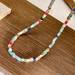 Colar de borboleta com contas vintage feminino, corrente de suéter de verão, corrente de clavícula, leve e elegante. — foto 60