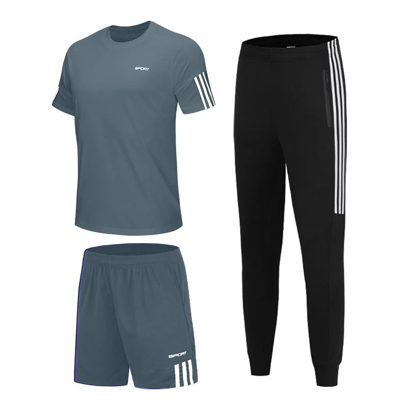 Title 7, Mens short sleeve sports suit for training and...
