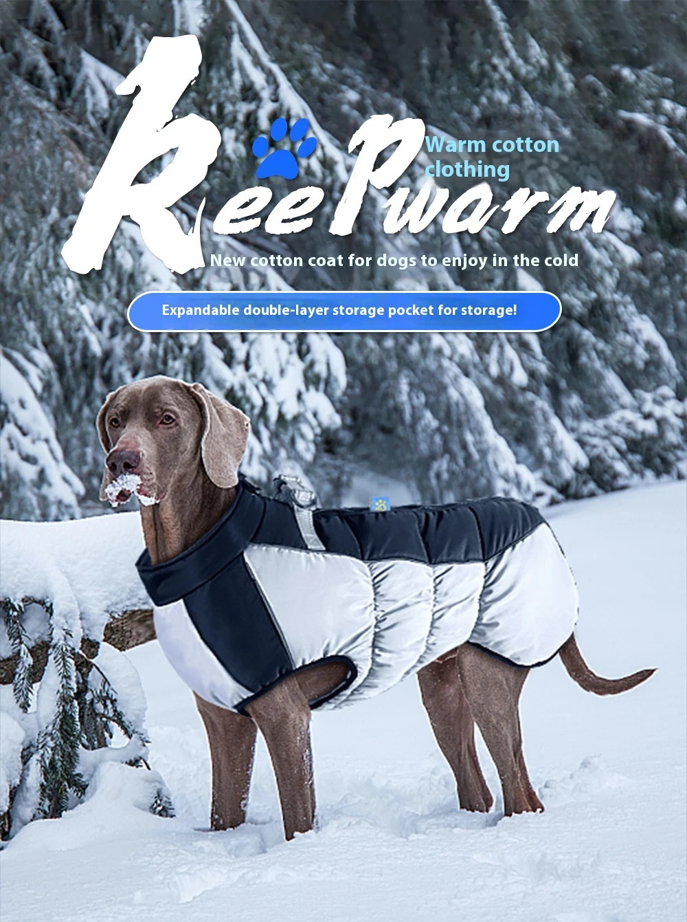 Title 8, Reflective Waterproof Pet Winter Clothes for Bi...