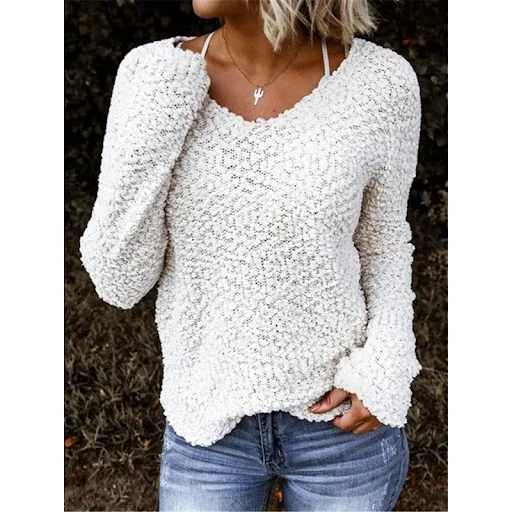 Title 5, Herren Rundhals-Pullover aus dickem Lammfell, l...