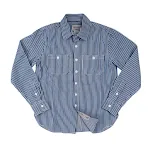 Camisa Masculina Listrada Vertical Retro Americana. Desfrute do estilo vintage com conforto e elegância. Perfeita para um visual casual sofisticado, respirável e estiloso — foto 10
