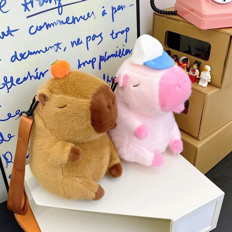 Zaini con simpatici Capibara per ragazze studentesse. Perfetto per la scuola, resistente e capiente. Un regalo originale e adorabile. — foto 8