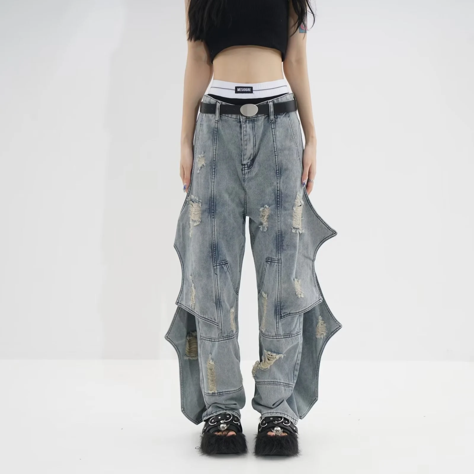 Washed Loose Straight Jeans For Men And Women. Experience ultimate comfort and style. Versatile denim pants perfect for — photo 5