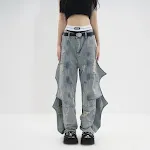 Washed Loose Straight Jeans For Men And Women. Experience ultimate comfort and style. Versatile denim pants perfect for — photo 5