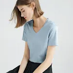 Ice Lake Blue Vneck