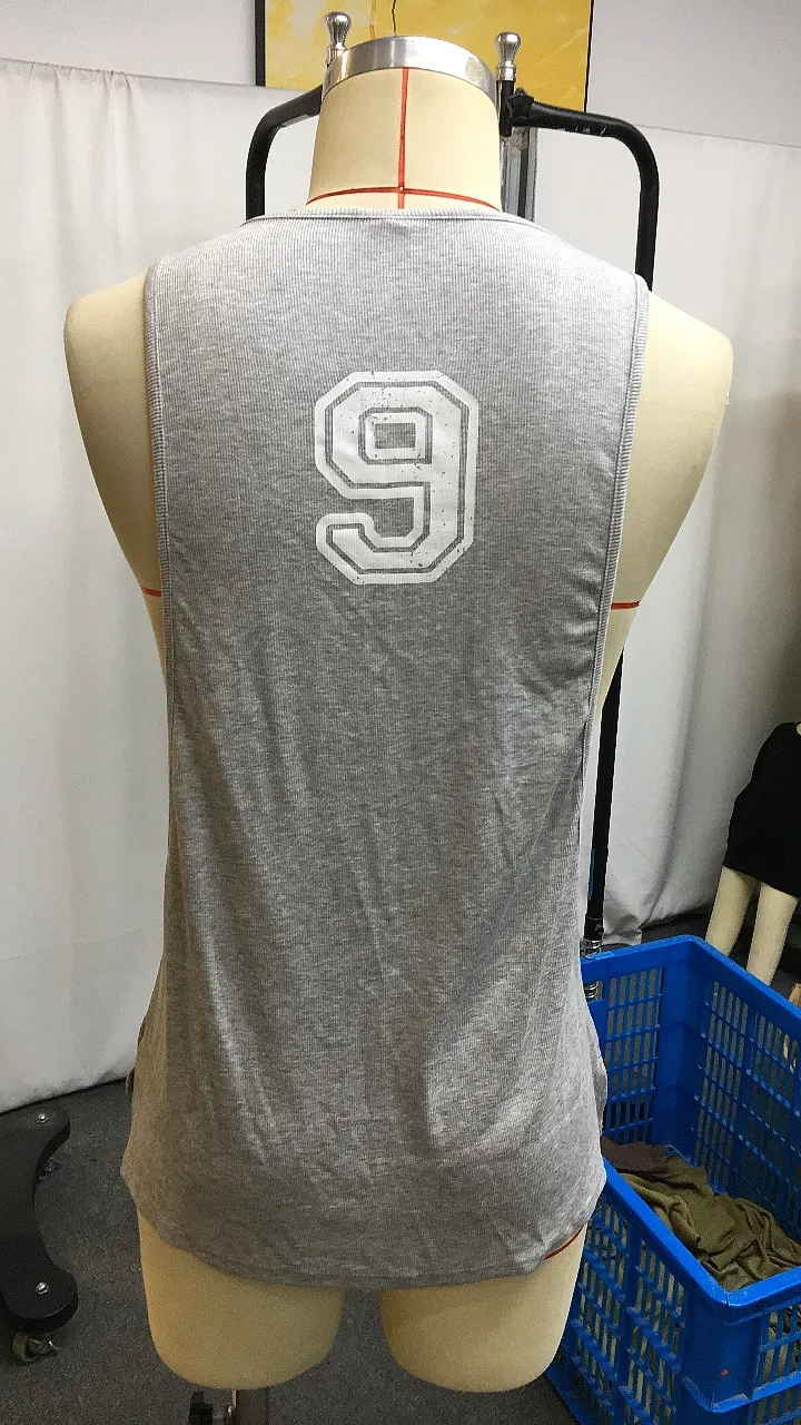 Men's Summer Solid Color Muscle Loose Printed Sleeveless Vest. Stay cool and stylish, perfect for workouts, beach days, — photo 7