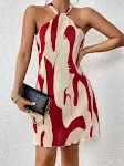 Mouwloze halterjurk met print voor dames — foto 4
