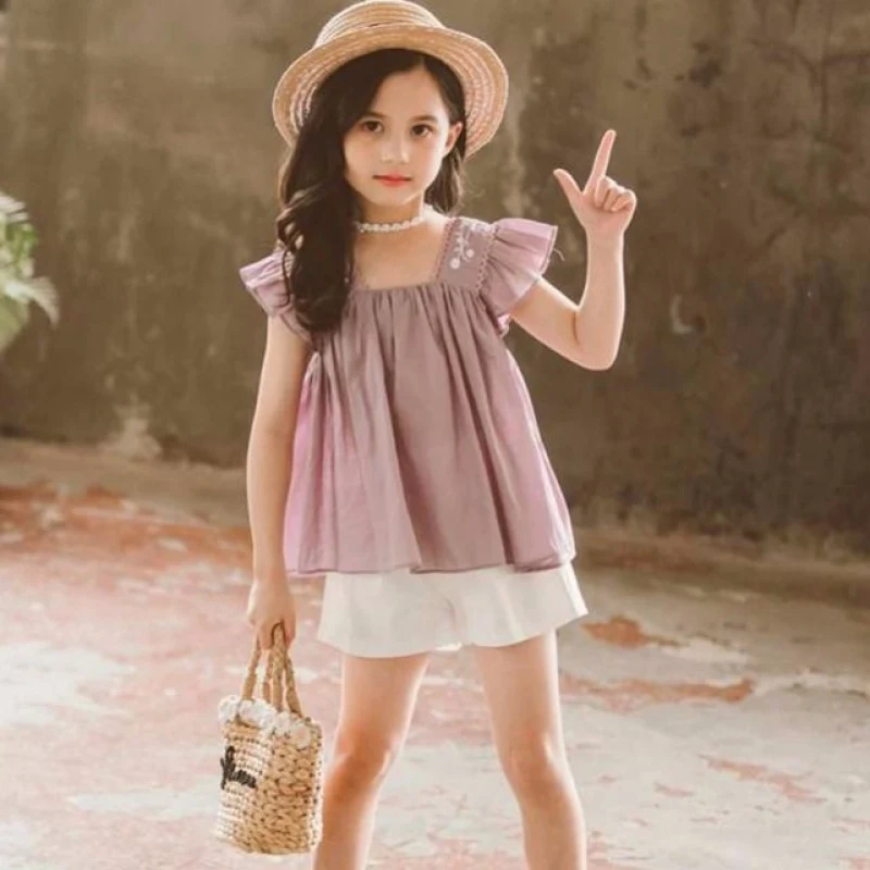 Title 3, Meisjes zomer outfit, nieuwe stijl, modieus kin...