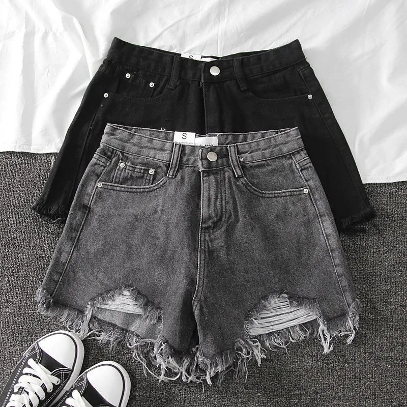 Title 4, Zomer Denim Shorts Dames Hoge Taille Koreaans L...