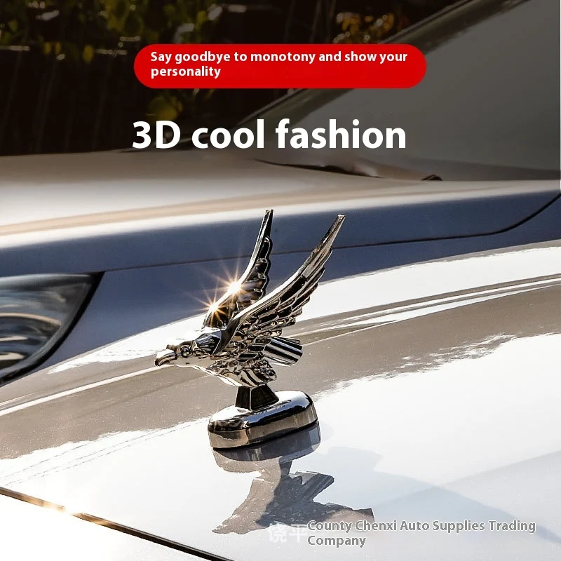 Car Hood Decorative Metal Head 3D, a Unique Touch for Your Vehicle. Easy Installation, Durable and Eye-Catching Design t — photo 5