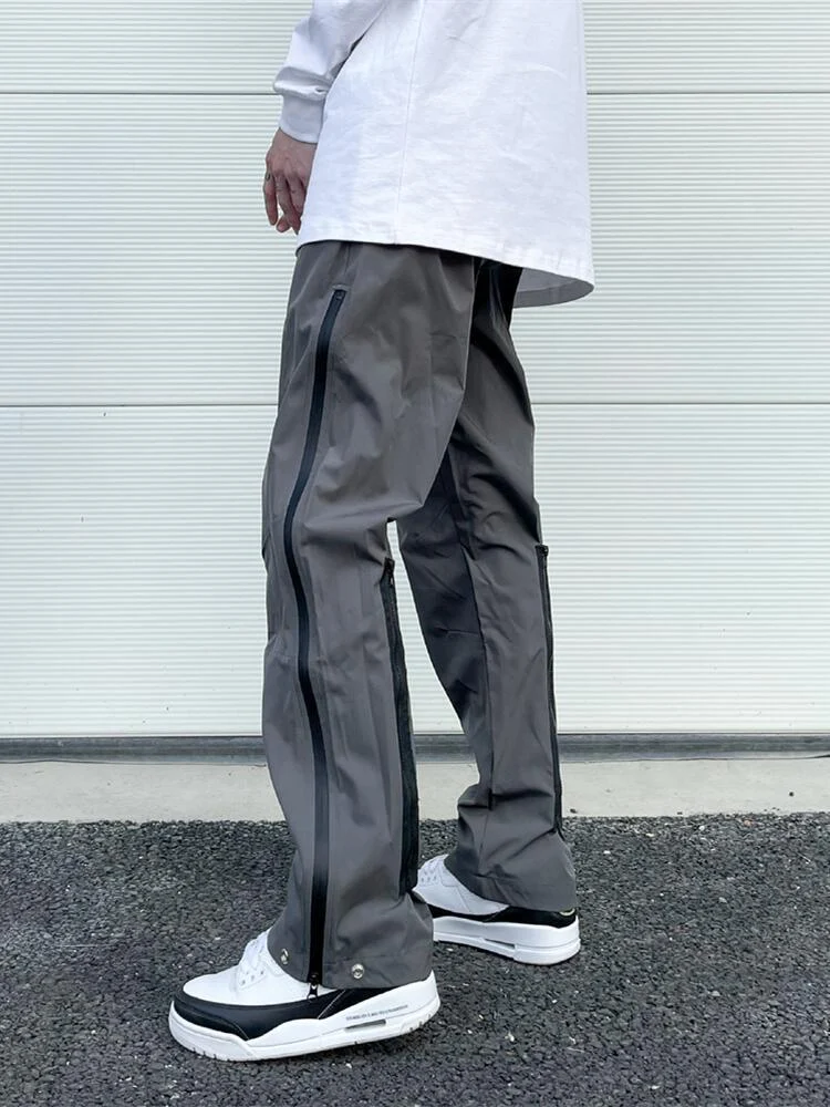 Men's Zipper Straight Cargo High Street Pants. Comfortable and stylish for everyday wear. Perfect for a modern and versa — photo 9