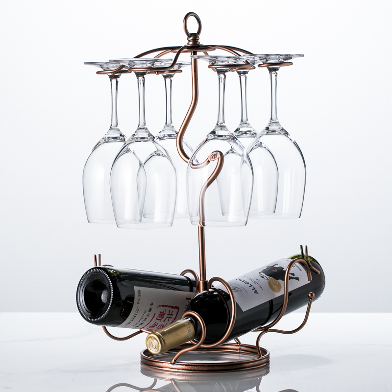 Upside down wine glass rack decoration, European creative wine glass hanging rack. Stylish and practical solution for wi — photo 2