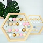 Ábaco de Madeira Hexagonal para Crianças Brinquedo Educacional Infantil Desenvolve Contagem e Habilidades Motoras Finas — foto 4