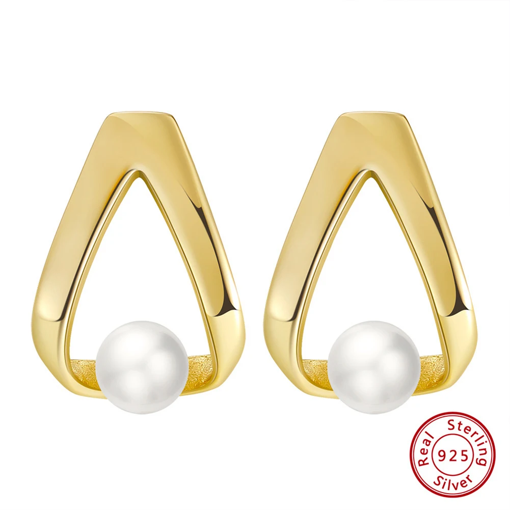 Brincos Shangda de prata esterlina 925 com pérolas barrocas naturais. Elegância clássica e atemporal, perfeitos para uso diário e especial. — foto 9