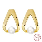 Brincos Shangda de prata esterlina 925 com pérolas barrocas naturais. Elegância clássica e atemporal, perfeitos para uso diário e especial. — foto 9