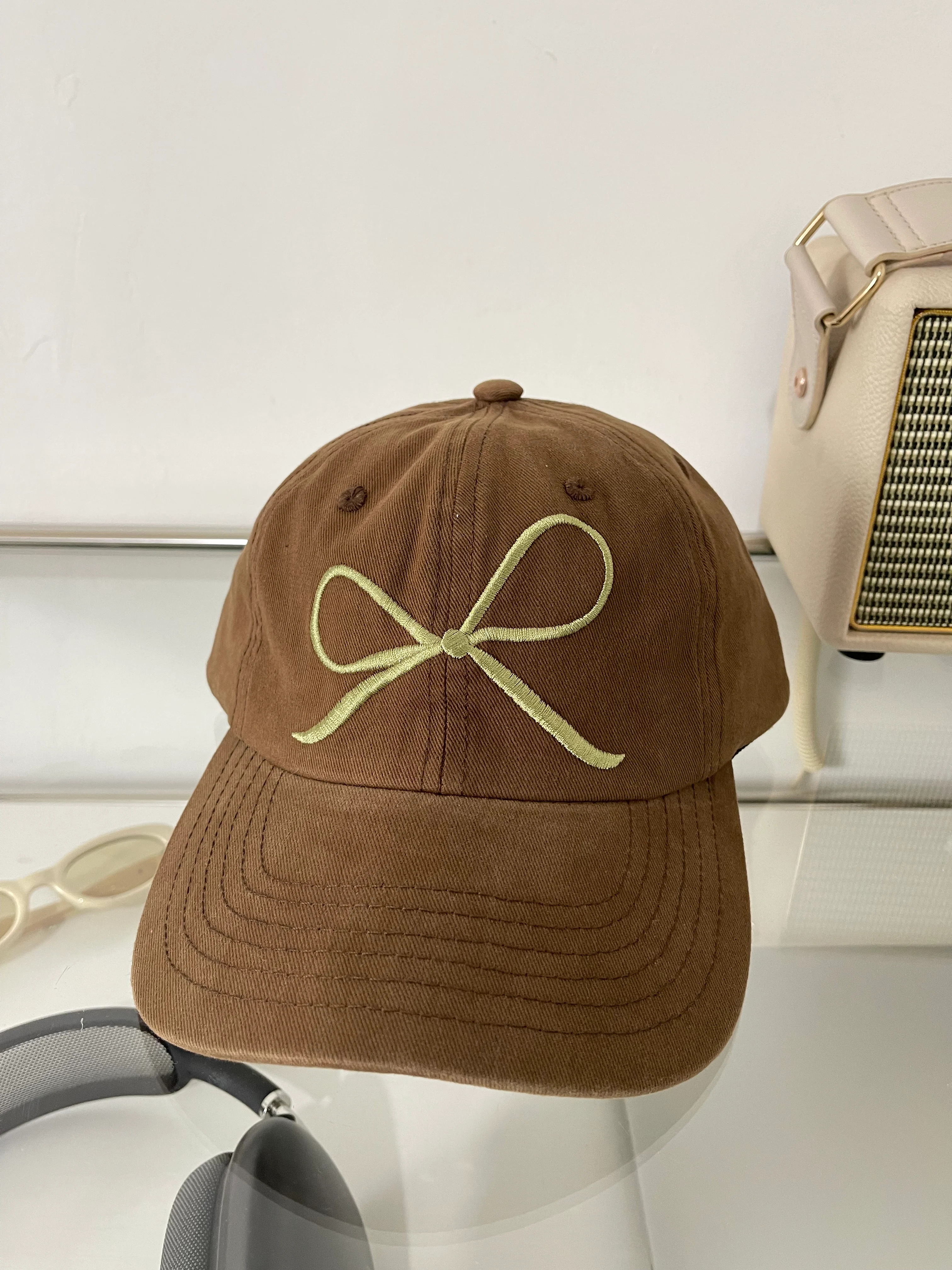 Title 5, Ins Bow Baseball Cap Sweet Cute Sun Protective....