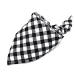 Lenço triangular para bebê de flanela xadrez de algodão, macio e estiloso, para aquecer e proteger seu pequeno. — foto 18