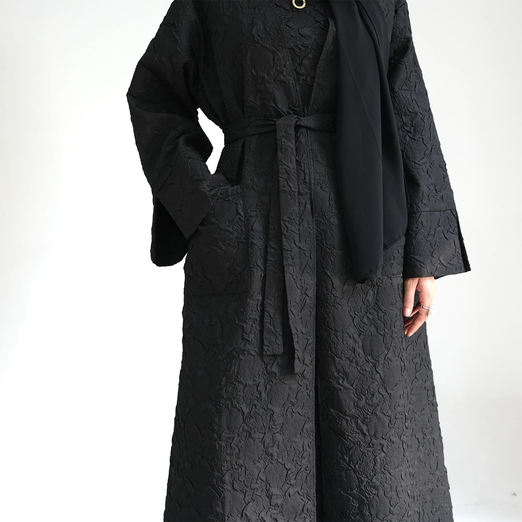 Title 3, Womens Dubai Stitching Cardigan Vest Dress Rob...