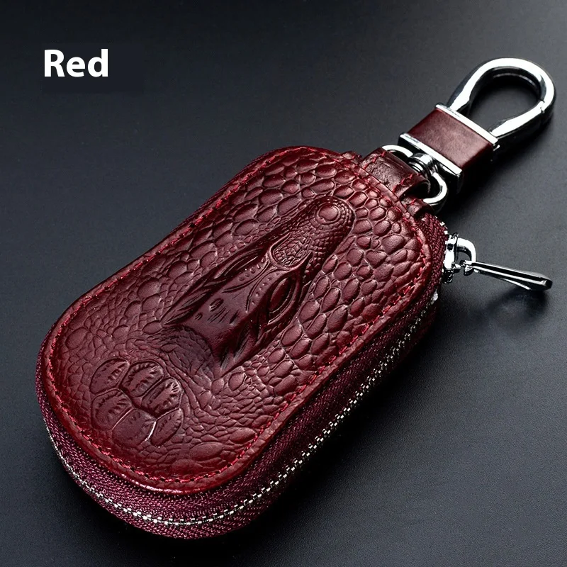 Cowhide Car Key Case Men and Women Genuine Leather Car Key Cover Protect your car keys with this stylish and durable lea — photo 6