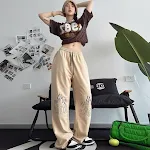 Calças de moletom para dança jazz feminina, perfeitas para treinos e aulas. Conforto e liberdade de movimento. Ideal para bailar e se exercitar. — foto 2