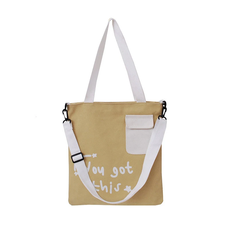 Bolsa Crossbody de Lona de Grande Capacidade. Leve tudo o que precisa com esta bolsa de ombro única, prática e espaçosa para o dia a dia. — foto 6