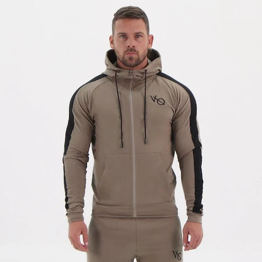 Title 3, Jaqueta masculina de moletom esportiva com comb...