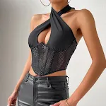 Cross halter vest voor dames Mode top voor vrouwen Ademend en comfortabel Ontworpen voor veelzijdigheid en stijl Perfect voor zomer en uitgaan — foto 9