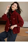 Cappotto spesso Lucky Red Kafuu da donna, ideale per l'inverno, caldo ed elegante, offre comfort e protezione dal freddo con stile. — foto 2