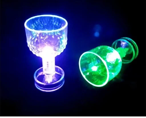 Title 4, Colorful Switch Shooter Glass Cup. Creative acr...