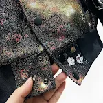 Jaqueta Bordada à Máquina Moda Solta Uniforme de Beisebol Conforto e estilo em uma peça Ideal para um visual moderno e despojado — foto 5