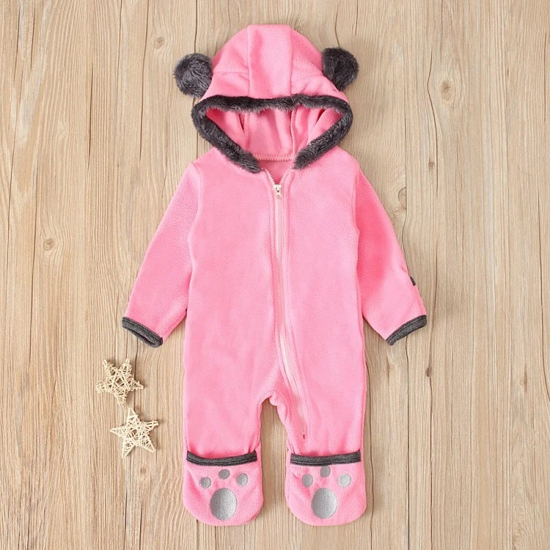 Title 5, Baby denim pakje met lange mouwen en cartoon, i...