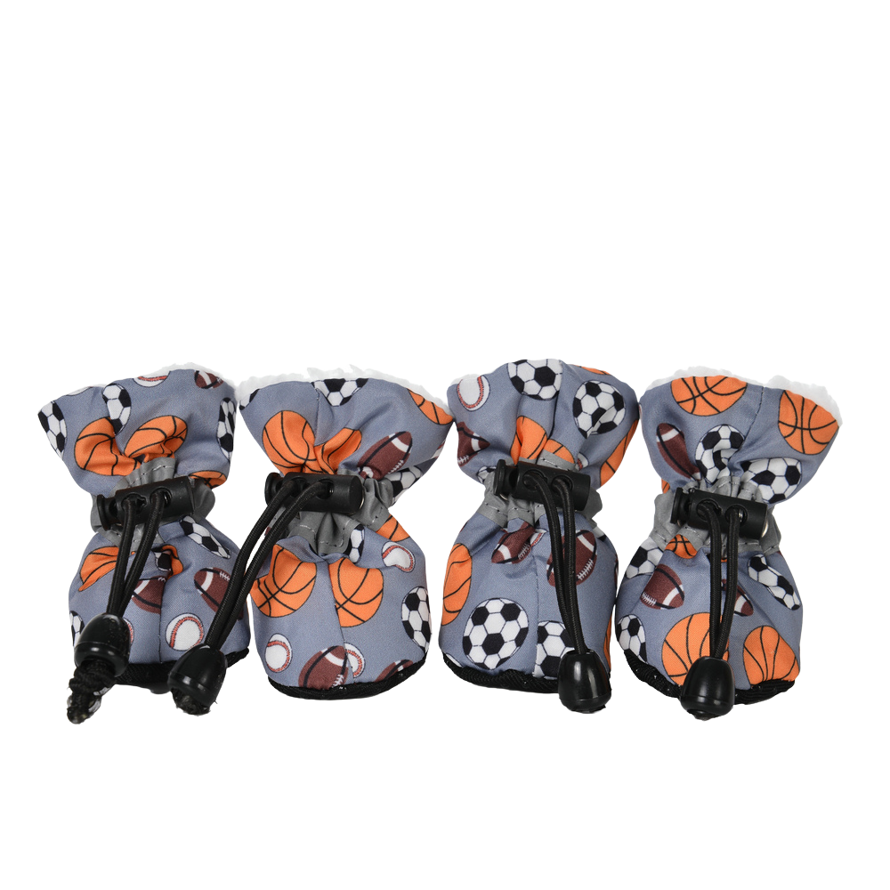 Title 13, 4pcs/set Waterproof Pet Dog Print Shoes for Sma...
