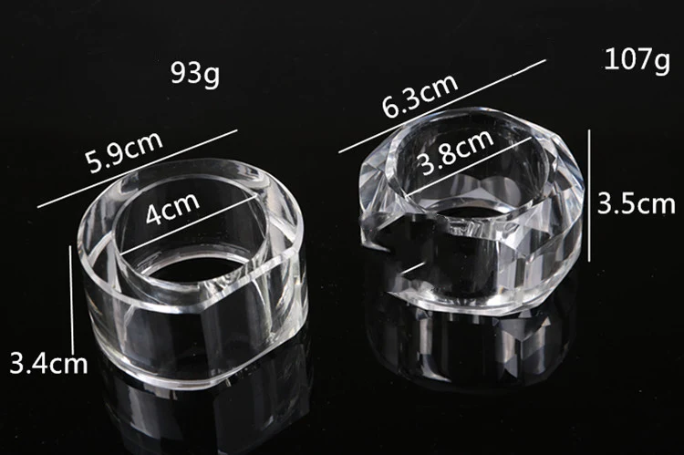 Title 8, Elegantes Guardanapos de Cristal em Forma de Di...