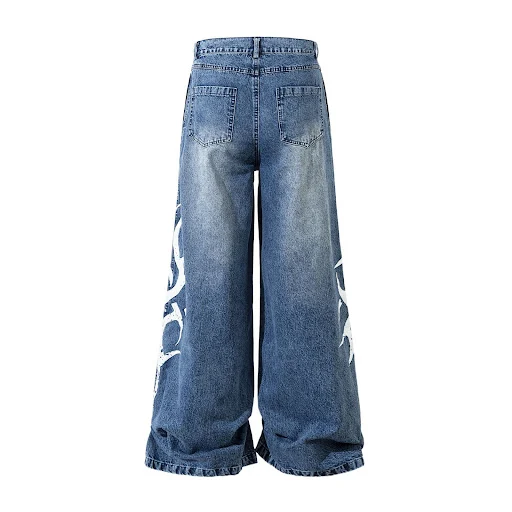 Title 10, Calça Jeans Masculina Estampada com Espinhos, L...