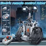 Robot electric building blocks for boys with control. Build and control your own robot toy. Remote control building set, — photo 5
