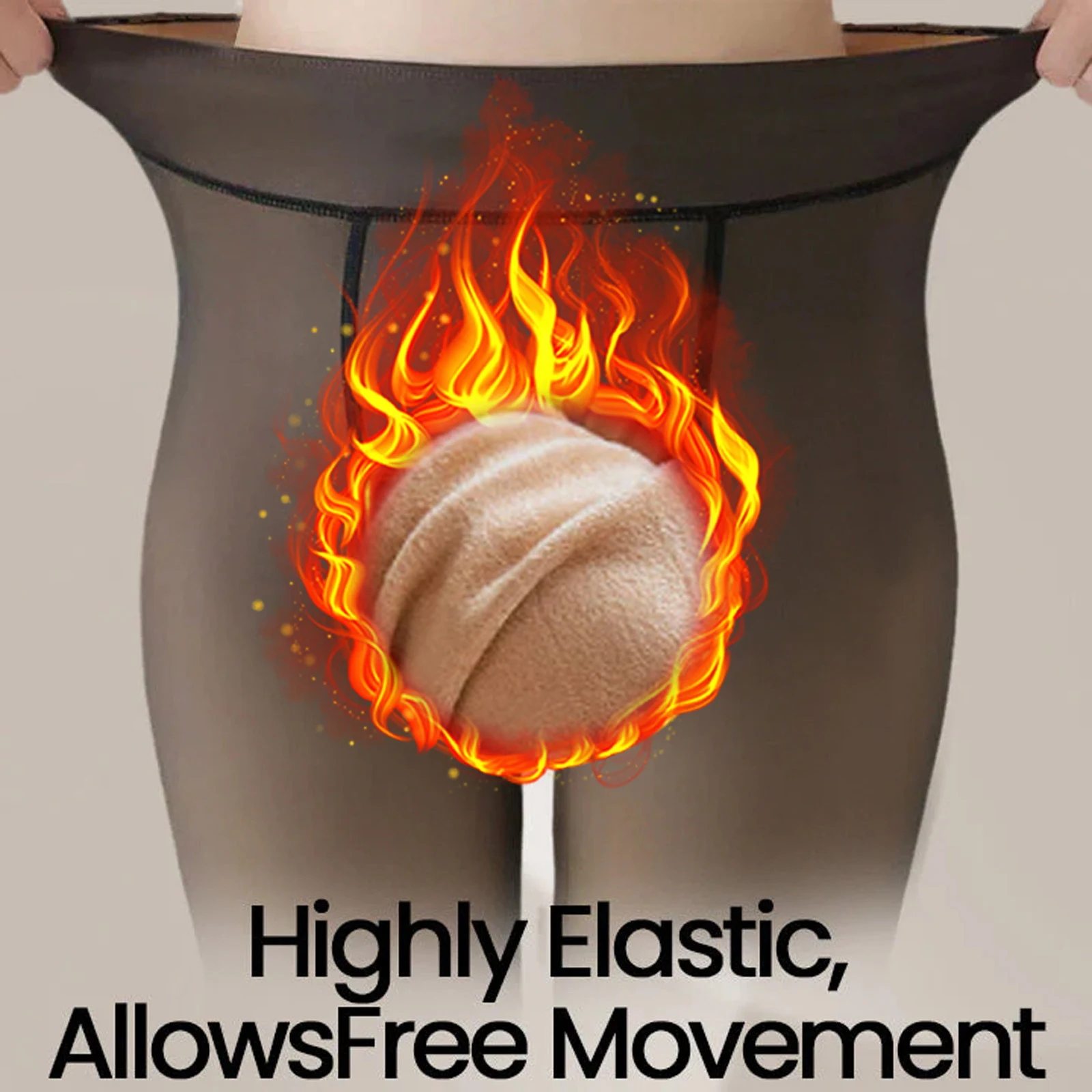 Title 4, Thermal Pantyhose Fleece-lined Thickened Anti-s...