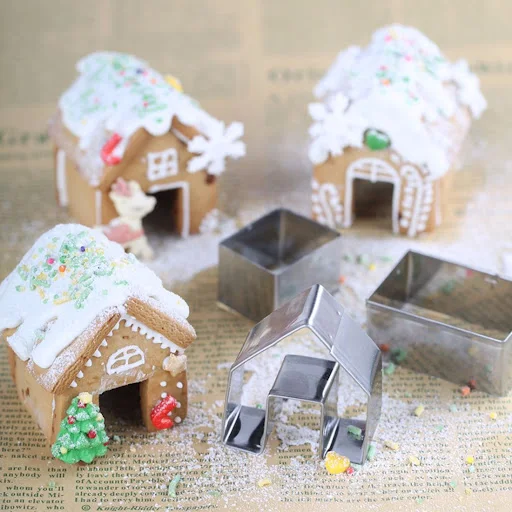 Title 3, Christmas Mini House Stainless Steel Mould Bake...