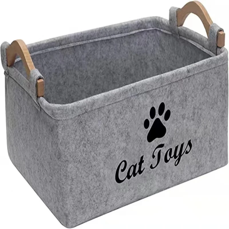 Title 6, Toy Dog Basket Pet Storage Bin Box Organizer Fe...